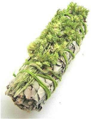 4&quot; White Sage w/Green MulleinSmudge Sticks4&quot; White Sage