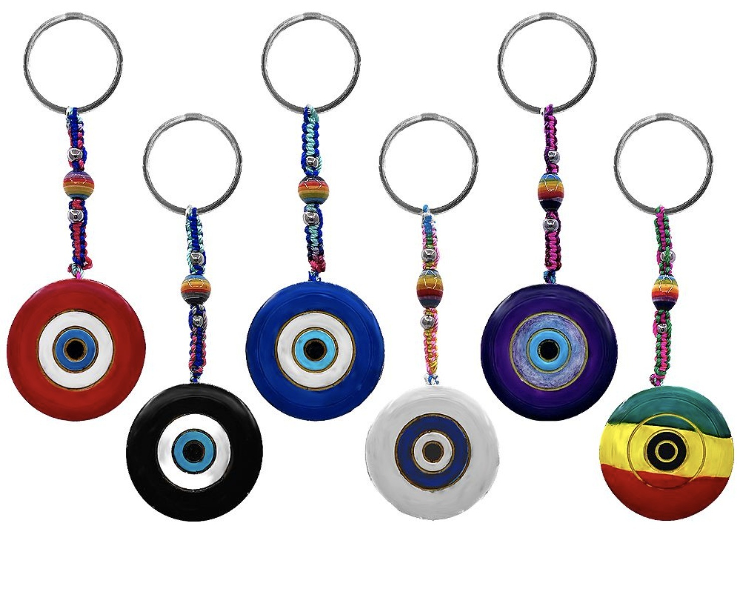 Evil Eye Key Chain Hand CraftedKeychainsEvil Eye Key Chain Hand Crafted