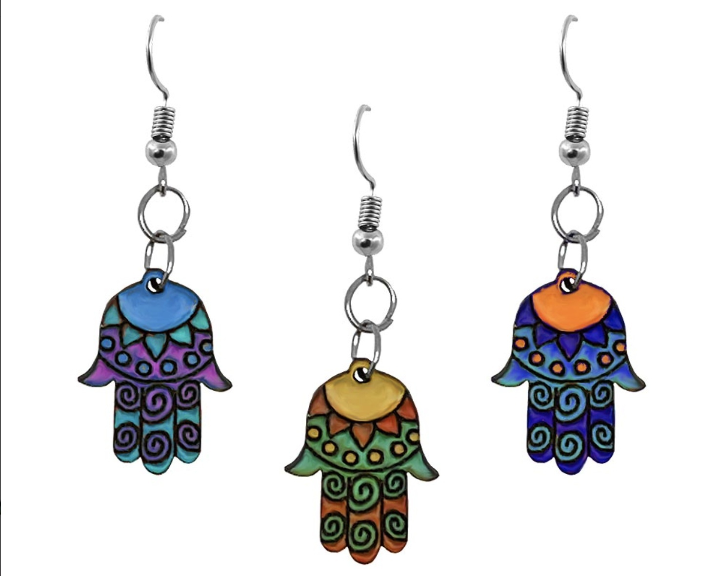 Hamsa Wood EarringsEarringsHamsa Wood Earrings